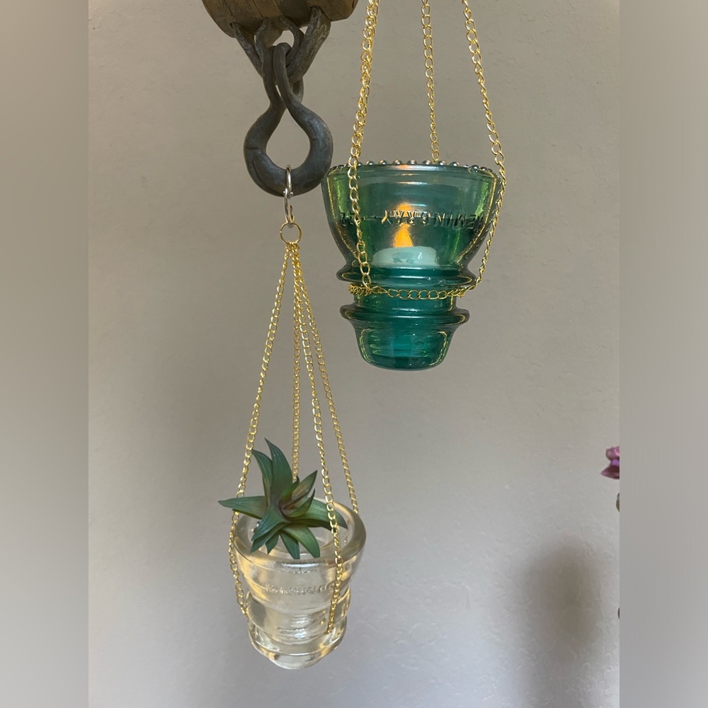 Vintage Upcycled Glass Insulator